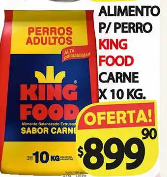 Supermercados Mariano Max Alimento P Perro King Food Carne x 10kg oferta