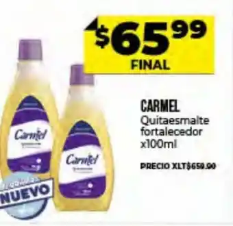 Supermayorista Vital Carmel Quitaesmalte fortalecedor x 100ml oferta