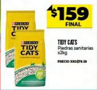 Supermayorista Vital Tidy Cats Piedras Sanitaria x 2kg oferta