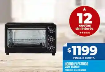 Supermayorista Vital Horno Electrico 25lt oferta