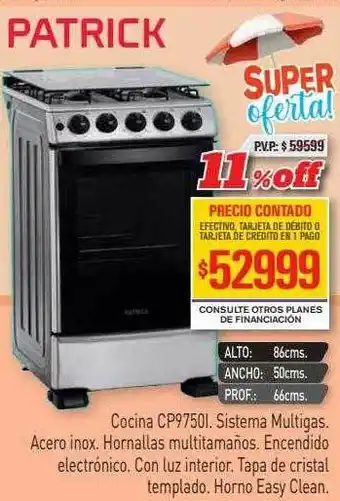 Red del Hogar Cocia Cp9750i Patrick oferta