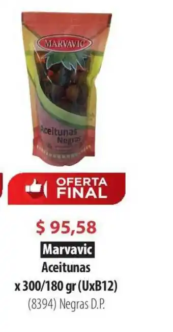 Parodi Marvavic Aceitunas Negras D.p. x300/180gr oferta