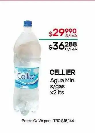 Nini Mayorista Cellier Agua Min. S Gas x 2lt oferta