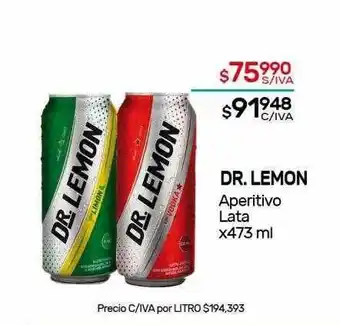 Nini Mayorista Dr. Lemon Aperitivo x 473ml oferta
