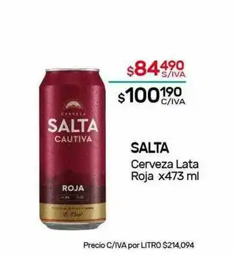 Nini Mayorista Salta Cerveza Roja x 473ml oferta