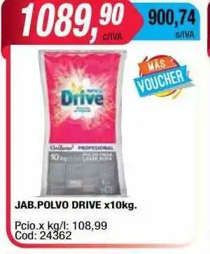 Maxiconsumo Jab.polvo Drive x 10kg oferta