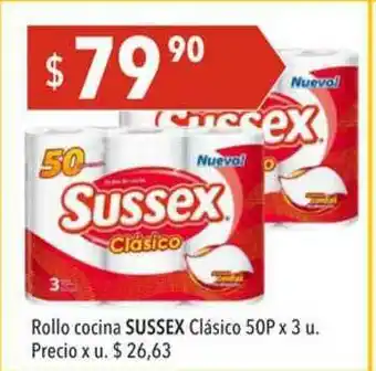 Hergo Rollo Cocina Sussex Clasico 50p x 3u oferta