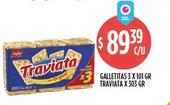 Supermercados Toledo Galletitas Traviata x 303gr oferta