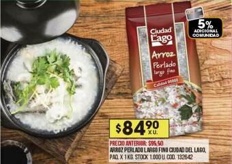 Coto Arroz Perlado Largo Fino Ciudad Del Lago oferta
