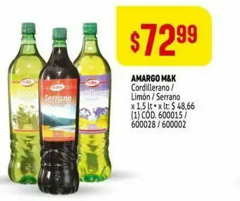 Makro Bebidas amargo m&k oferta