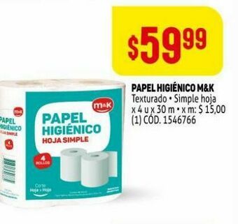 Makro Papel higiénico m&k oferta