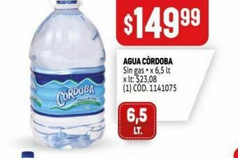 Agua córdoba