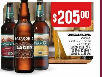 Makro Cerveza patagonia oferta