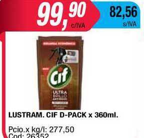 Maxiconsumo Lustram. Cif D-pack X 360ml oferta