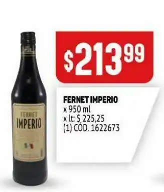 Makro Vino fernet imperio oferta