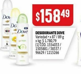 Makro Desodorante dove oferta