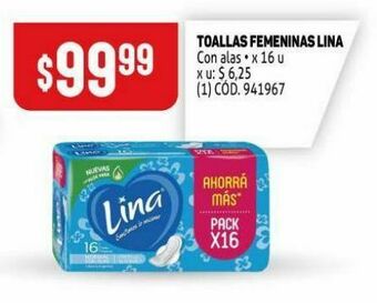 Makro Toallas femeninas lina oferta