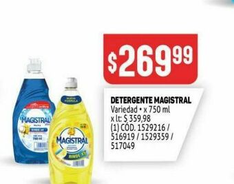 Makro Detergente lavavajillas magistral oferta