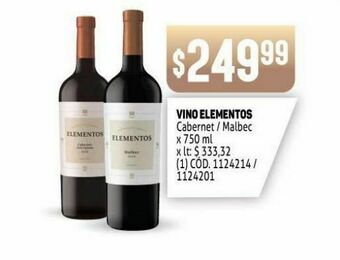 Makro Vino elementos oferta