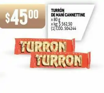 Makro Turrón cannettine oferta