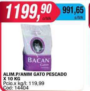 Maxiconsumo Alim. P-anim Gato Pescado X 10Kg oferta