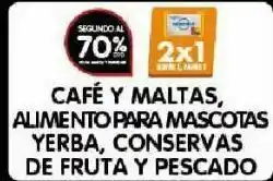 Disco Cafe y maltas, alimento para mascotas, yerba, conservas de fruta y pescado oferta