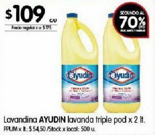 Disco Lavandina ayudin 2lt oferta