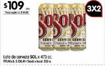 Disco Latas de cerveza sol oferta