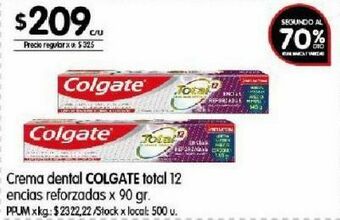 Disco Crema dental colgate oferta