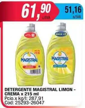 Maxiconsumo Magistral Detergente Limon-crema X 215 Ml oferta