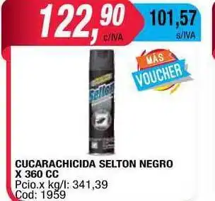 Maxiconsumo Cucarachicida Selton Negro X 360cc oferta