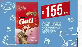 Supermercados DIA Alimento Para Gatos Salmón Con Vegetales Gati x 1kg oferta