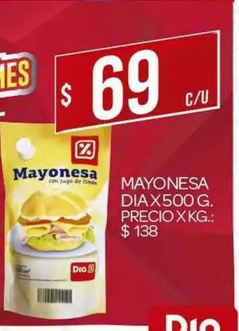 Supermercados DIA Mayonesa Dia 500g oferta