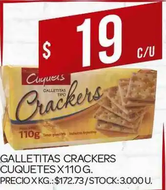 Supermercados DIA Galletitas Crackers Cuquetes 110g oferta