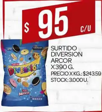 Supermercados DIA Surtido Diversion Arcor 390g oferta