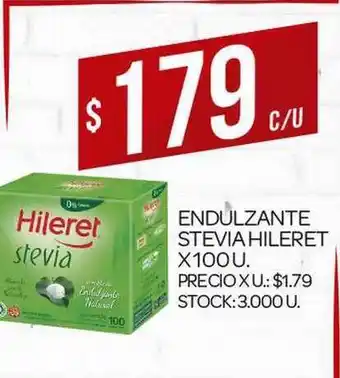 Supermercados DIA Endulzante Stevia Hileret 100u oferta