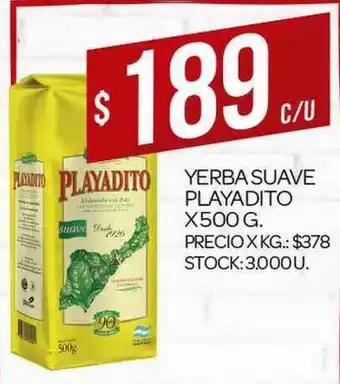 Supermercados DIA Yerba Suave Playadito 500g oferta