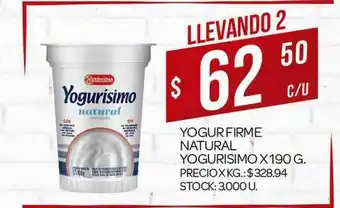 Supermercados DIA Yogur Firme Natural Yogurisimo 190g oferta