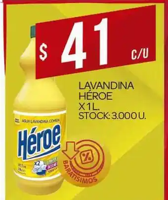 Supermercados DIA Lavandina Héroe 1L oferta