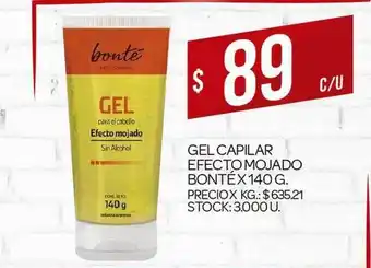 Supermercados DIA Gel Capilar Efecto Mojado Bonté 140g oferta
