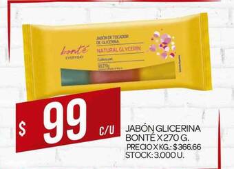 Supermercados DIA Jabón Glicerina Bonté 270g oferta