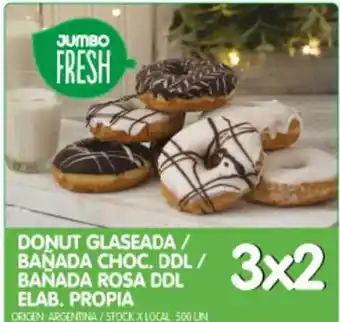 Donut Glaseada Bañada Choc. Ddl Bañada Rosa Ddl Elab. Propia