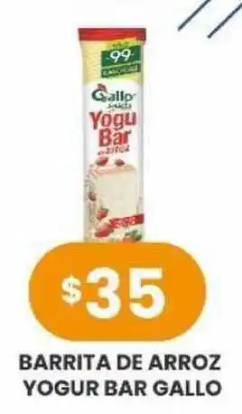 Supermercados Zeta Barrita De Arroz Yogur Bar Gallo oferta