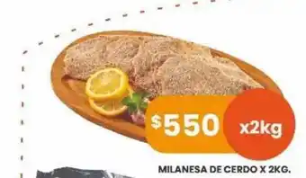 Milanesa De Cerdo 2kg