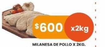 Supermercados Zeta Milanesa De Pollo 2kg oferta