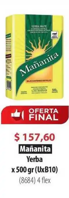 Parodi Mañanita Yerba x 500gr (UxB10) oferta