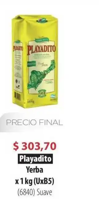 Parodi Playadito Yerba x 1kg (UxB5) oferta