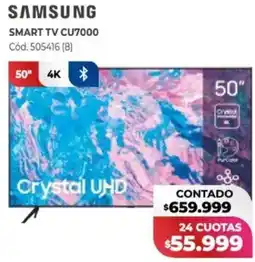 Naldo Lombardi Samsung smart tv CU7000 50" oferta