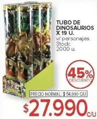 Carrefour Tubo de dinosaurios oferta