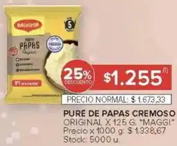 Carrefour Maggi pure de papas cremoso original oferta